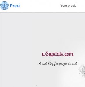 prezi a web presentation