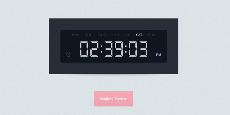 Digital Clock by Tutorialzine