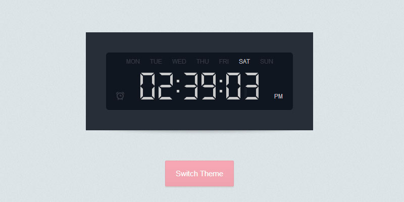 Digital Clock by Tutorialzine