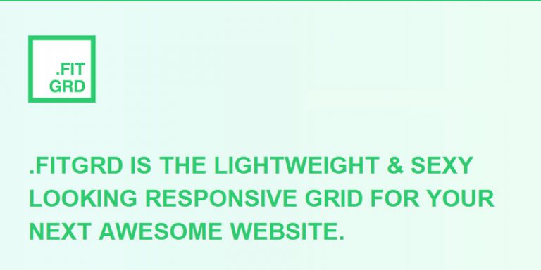 Fitgrid: To serve simple responsive foundation