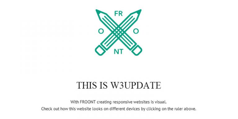 Froont is a browser based responsive web prototype tool