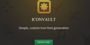 Iconvault to create icon font