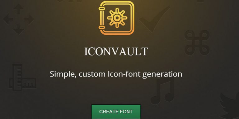 Iconvault to create icon font