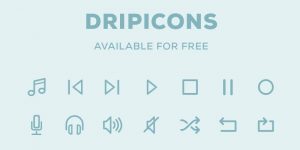 Dripicons: Free set of 84 vector icons created by Fontastic