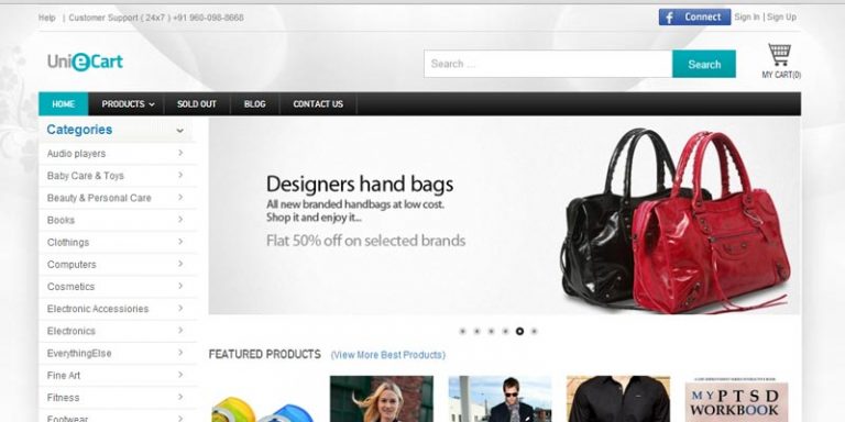 Uniecart: A free and open source ecommerce app based on PHP
