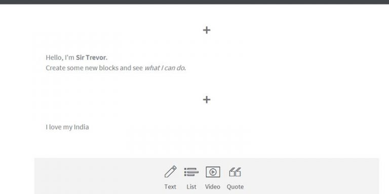 Sir Trevor: A rich open source client side content editor