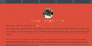 Scrolld.js: A Jquery plugin which offer responsive scrolling