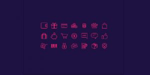 Free e-commerce icons by dribble in psd format