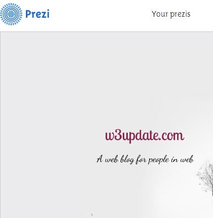 prezi a web presentation