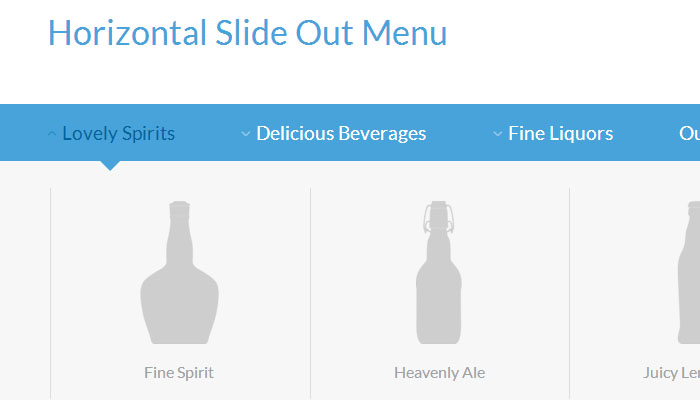 horizontal-slide-out-menu