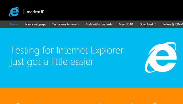Modern.ie for IE Testing