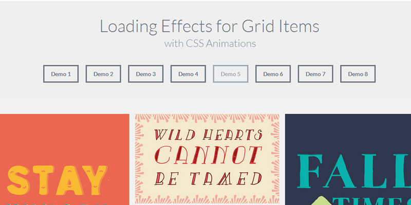 Grid layout loading effects by Codrops