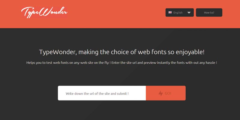 Typewonder.com to know website font and use it