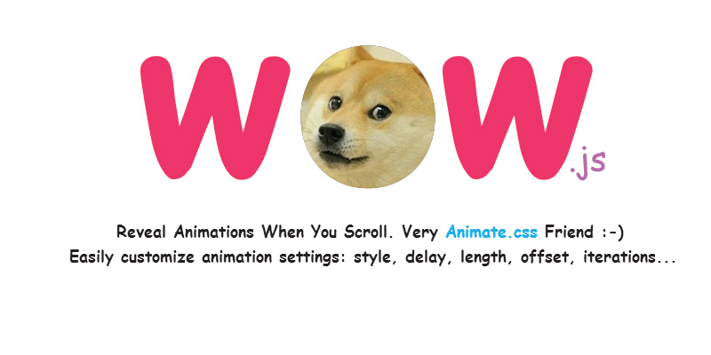 wow.js: An easier way to animate web page elements as you scroll down the page