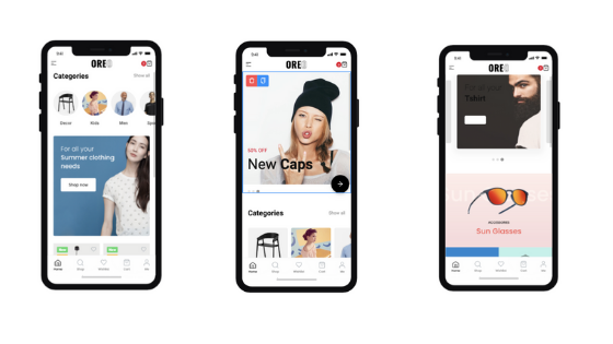 Oreo Fashion - Full React Native App for Woocommerce